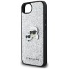 KARL LAGERFELD futerał do IPHONE 16e (SE 4 2025) KLHCPSE4PFGKCPS (Fixed Glitter W/ Ikonik Metal Pin) srebrny
